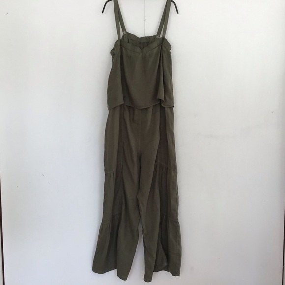 XCVI Cleon Flounce 100% linen Jumpsuit size medium NWT - Picture 9 of 14